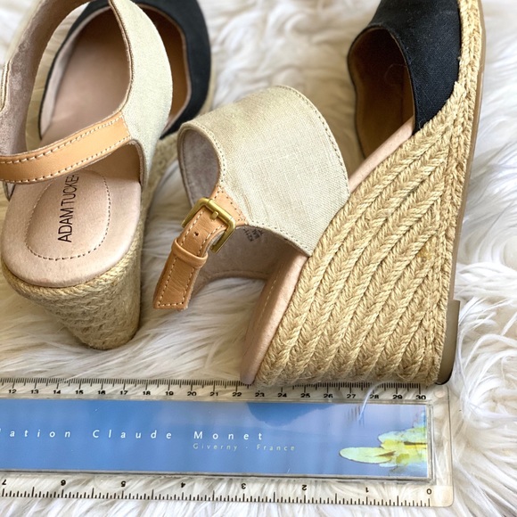 Adam tucker heeled & two toned espadrille sandals - Picture 3 of 3
